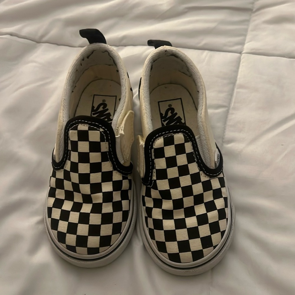 Vans Toddler Slip on C Checkerboard!